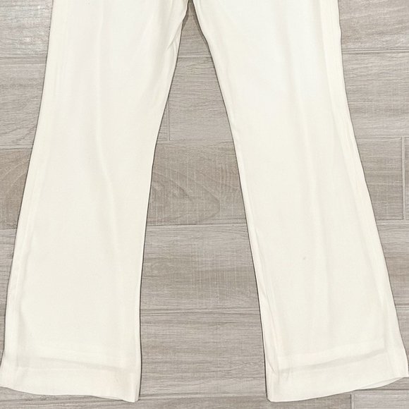 Edward Achour Paris Embellished-Button Bootcut Sailor Trousers E47 Ivory/White - Picture 9 of 16
